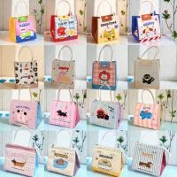 ราคา กระเป๋าอาหารกลางวัน กระเป๋าใส่กล่องข้าว กระเป๋าเก็บอุณหภูมิ ใบน่ารัก เก็บความร้อน เย็น ผ้าออกซ์ฟอร์ด กันน้ํา B 006 (26393915563)