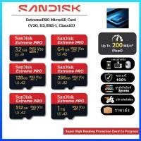 ราคา SanDisk Extreme Pro microSDXC 256GB A2 SDSQXCD 32GB 1TB GN6MA ความเร็วสูงสุด อ่าน 200MB s เขียน 140MB s (53459439824)