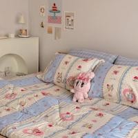 ราคา ชุดเครื่องนอนลายการ์ตูน bedding set ลายการ์ตูน ชุดเครื่องนอน 6 ชิ้น ผ้าปูที่นอน ผ้านวม ปลอกหมอน ปลอกหมอนข้าง (41974887655)