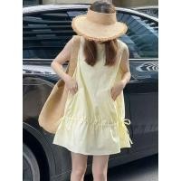 ราคา เดรสพลัสไซส์ ชุดเดรสสั้นสีเหลืองฤดูร้อนชุดแขนกุดสีเหลืองสวยฤดูร้อนผู้หญิง 2026 ไม่ซ้ําชุดเสื้อกั๊กยาวปานกลางที่สวยงามเสื้อผ้าผู (52358825463)