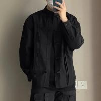 ราคา ใหม่ เสื้อแจ็กเก็ต ติดกระดุม สไตล์จีน สําหรับผู้ชาย (24770968485)