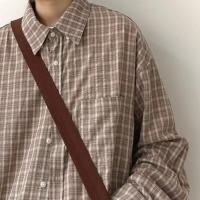 ราคา เสื้อเชิ้ตลายตารางหมากรุกผู้ชายสบายๆปกหลวมลายสก๊อตเสื้อเชิ้ตแขนยาวเวอร์ชั่นเกาหลี (29918918504)