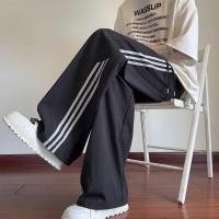 ราคา กางเกงลายทางสําหรับผู้ชายกางเกงกีฬาขากว้างทรงหลวมฤดูร้อนสําหรับวัยรุ่นกางเกงลําลองฤดูใบไม้ร่วง (29358091595)