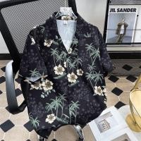 ราคา เสื้อเชิ้ตแขนสั้นพิมพ์ลายมะพร้าวฮาวายสําหรับผู้ชายป้ายแฟชั่นฤดูร้อนหลวมเสื้อชายหาดคู่ (29151768883)