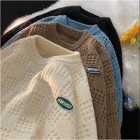 ราคา เสื้อกันหนาวผู้ชายคอกลมเสื้อสวมหัวเสื้อถักหลวม (29010520568)