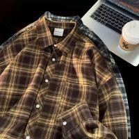 ราคา เสื้อลายสก๊อตย้อนยุคผู้ชายเสื้อเชิ้ตแขนยาวอินเทรนด์เสื้อแจ็คเก็ตฤดูใบไม้ร่วงญี่ปุ่น (28867002876)