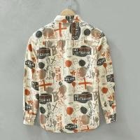 ราคา เสื้อแจ็คเก็ตเชิ้ตลายทางพิมพ์ลายเต็มการ์ตูนเทรนด์ของผู้ชายทรงหลวมแฟชั่นเสื้อลําลองอเนกประสงค์ (28653309631)