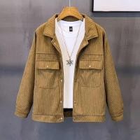 ราคา แจ็คเก็ตผ้าลูกฟูกหลายกระเป๋าผู้ชายปกชุดทํางานแจ็คเก็ต (28112804954)