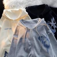 ราคา เสื้อแจ็คเก็ตซิปพร้อมเสื้อสเวตเตอร์มีฮู้ดพิมพ์ลายผู้ชายผ้าฟลีซ (27465688307)