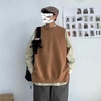 ราคา เสื้อกั๊กเปิดไหล่แขนกุด เสื้อกั๊ก แบรนด์แฟชั่นหลวมของผู้ชาย อิน เสื้อสวมหัว เสื้อกันหนาวสีทึบอินเทรนด์ (27417005617)