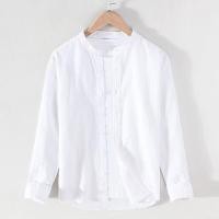 ราคา เสื้อเชิ้ตผ้าฝ้ายลินินคอตั้งสําหรับผู้ชายลําลองและเรียบง่ายแขนยาวหลวมและบางระบายอากาศเสื้อเชิ้ตผ้าลินินเยาวชนสําหรับผู (26653822633)