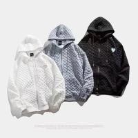 ราคา วาฟเฟิลคาร์ดิแกนแจ็คเก็ตหลวมคลุมด้วยผ้าเกาหลีเสื้อกันหนาวคาร์ดิแกนด้านบน (26413517333)