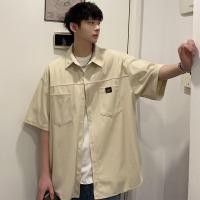 ราคา เสื้อเชิ้ตแขนสั้น ผ้าลูกฟูก สีแอปริคอท สไตล์ญี่ปุ่นย้อนยุค ระดับไฮเอนด์ สําหรับผู้ชาย (25962571581)