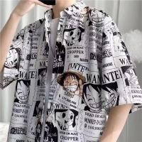 ราคา เสื้อเชิ้ตแขนสั้น ทรงหลวม พิมพ์ลายการ์ตูน Instagram แฟชั่นฤดูร้อน สไตล์ญี่ปุ่น สําหรับผู้ชาย คู่รัก (25659768116)
