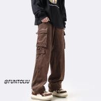 ราคา ชุดเอี๊ยมกางเกง ผ้าลูกฟูก ทรงหลวม ทรงตรง สําหรับผู้ชาย (17290505373)