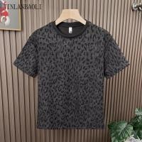 ราคา เสื้อยืดแขนสั้นพิมพ์ลายเสือดาวผู้ชายที่ทันสมัยและหลากหลายคอกลมและด้านในด้านบน (55005579404)