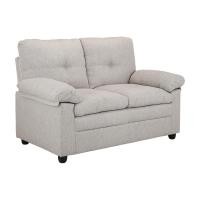 ราคา HomeHuk โซฟาผ้า 2 ที่นั่ง รุ่นออกัสต้า สีน้ำตาลอ่อน (19282249469)