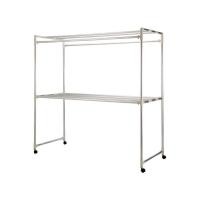ราคา HomeHuk ราวตากผ้าแสตนเลส 8 เส้น รุ่นไจแอนท์ ขนาด 150 x 60 x 150 ซม สีเงิน (25234372112)
