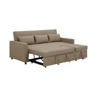 ราคา HomeHuk โซฟาเบด PU 3 ที่นั่ง รุ่นโดมิเก้ สีน้ำตาล (44708564377)