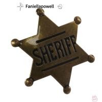 ราคา FANIELLAPOWELL เหรียญหน้าอก เหล็กหกเหลี่ยมดาวโลหะสัญลักษณ์ดาวหกเหลี่ยม ข้อเสนอเก่า 2 6 2 3 นิ้ว Dark Bronze Honorary หมวกสัญลักษณ์ Office (57559531146)