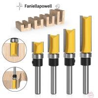 ราคา FANIELLAPOWELL เครื่องตัดมิลลิ่ง พร้อมแบริ่ง 6 35 ม Shank Trim Router Bit ฟันตรงเครื่องตัด Slotting สองคมเครื่องมืองานไม้ (54706954831)