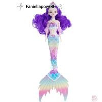 ราคา ฟานิลาโปเวลล์ 45ซมตุ๊กตานางเงือก ตุ๊กตาเจ้าหญิงสีสันสวยงาม ของขวัญวันเกิดน่ารัก11ข้อต่อที่สามารถเคลื่อนย้ายเสื้อผ้าเปลี่ยนสาวเด็กของเล่น มีไฟและโ (50706423981)