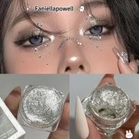 ราคา FANIELLAPOWELL Glitter Gel Eye Shadow Silver White Highlighter Sequins Eyeshadow Jars Shiny Silkworm Makeup Long Lasting Waterproof Liquid Eyeshadow (49756923025)