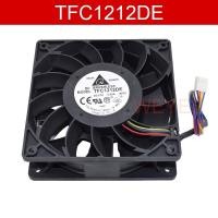 ราคา TFC1212DE DC12V 3 90A 12038 12 ซม 120 มม 5200RPM 252CFM 4 สาย Pins สําหรับ Bitcoin Miner ที่มีประสิทธิภาพ Server กรณี AXIAL พัดลมระบายความร้อนใหม่ (44279356103)
