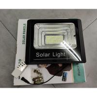ราคา JD 8860 ไฟโซล่าเซลล์ 60W แสงสีขาว เหลือง โคมไฟสปอร์ตไลท์ รุ่นใหม่ 100 SMD พร้อมรีโมท สว่างมาก (3808835918)