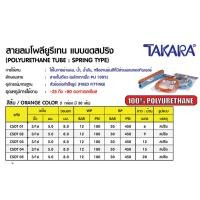 ราคา TAKARA สายลมสปริง สำเร็จ 5x8mm 6 9 12 15 20 เมตร สีส้ม ของแท้พร้อมส่ง (21794261698)