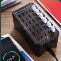 ราคา ซ็อกเก็ตปลั๊กไฟ 30 พอร์ต USB Fast Charge Charger พลังงานสูง 20 พอร์ตชาร์จสมาร์ทโฟนแท็บเล็ต Multi Port Charger Socket 2a (44278565845)