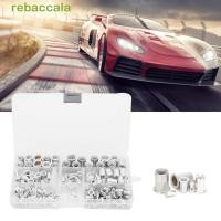 ราคา REBACCA 150 165 ชิ้น Rivet Nut Kit เหล็กคาร์บอน SAE และเมตริก Rivet Nut Assortment Kit พร้อมกล่องเก็บขนาดสารพัน M3 M4 M5 M6 M8 M10 M12 เกลียวใส่ถั่ว (54710333105)