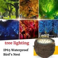 ราคา REBACCA ไฟสวน 110W 220V Emitting Diode LED โคมไฟรังนก คริสต์มาสตกแต่งวันหยุด Floodlight Nest Trunk กันน้ําประดิษฐ์ Bird Light จุดชมวิว (56159970347)