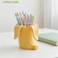 ราคา REBACCA Desktop Organizer ที่ใส่ดินสอรูปกล้วยพลาสติกตลก เครื่องประดับมีสไตล์ Curved Arc Design Creative Multifunctional 3D พิมพ์ผู้ถือปากกาโรงเรียน (54510444406)