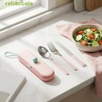 ราคา ชุดเครื่องใช้บนโต๊ะอาหารแบบพกพา REPBACCA กล่องเก็บของสแตนเลสตะเกียบชุดสามชิ้น ชุดเครื่องใช้บนโต๊ะอาหารแบบใช้ซ้ําได้ลายการ์ตูนสไตล์เกาหลีรับประทานอาหารกลางแจ (45110294326)