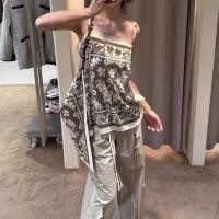 ราคา Camisole แขนกุดสไตล์เรโทร ตกแต่งด้วยปุ่มเล็ก เหมาะสำหรับฤดูร้อน ไซส์ใหญ่มาก (56058178857)