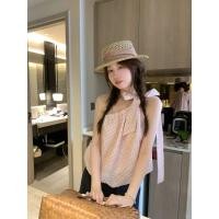 ราคา เสื้อผ้าผู้หญิงของ Muuxi สไตล์ใหม่ภาษาฝรั่งเศสคํา Polka Dot ชีฟอง Camisole หวานไหล่เฉียง Laced Up Slimmer ดูทุกการแข่งขัน (50110103022)