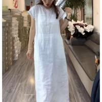 ราคา ชุดเดรสผ้าเบามูซี่ สไตล์ใหม่สำหรับฤดูร้อน เชือกรูดกระโปรงเอวเพรียว (44959268664)