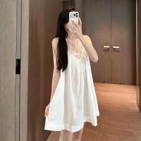 ราคา สินค้าใหม่ ภาษาฝรั่งเศสคําแสงหรูหราสไตล์ลูกไม้สีขาวลูกไม้สลิง ชุดนอน ผู้หญิงฤดูร้อนสไตล์ใหม่ บริสุทธิ์ ความต้องการ สไตล์อ่อนโยน บ้าน กระโปรง (58110674360)
