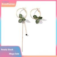 ราคา BRO ผู้หญิงแฟชั่นกลีบ Drop Linear Dangleไม่สมมาตร Leverback ต่างหูเครื่องประดับ (50606376998)