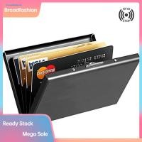 ราคา BRO สแตนเลสธุรกิจ ID ผู้ถือบัตรเครดิต RFID Blocking Protector กล่อง (56056591955)
