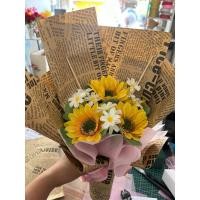 ราคา ช่อดอกทานตะวันช่อดอกไม้ปัจฉิมช่อดอกไม้แสดงความยินดีมอบให้ในวันสำคัญ (25115272666)