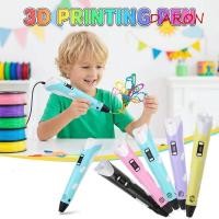ราคา DARON 3D การพิมพ์ปากกา USB ปรับความเร็ว DIY วาดปากกา สร้างสรรค์ PLA Filament จอแสดงผล LED ปลอดภัยภาพวาด 3D ปากกาวันเกิด (56010881273)