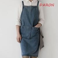 ราคา DARON ผ้ากันเปื้อนยีนส์สุภาพสตรี ผ้ากันเปื้อนโฆษณาผ้ายีนส์ล้างน้ํามัน วินเทจ Unisex Thicken กระเป๋า Jean ผ้ากันเปื้อนภาพวาด (49960915244)
