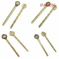 ราคา DARON ที่คั่นหนังสือโบราณ ไม้บรรทัด Cabochon ฐานไม้บรรทัดหนังสือ Cilp Jewellery ทําอุปกรณ์ Vintage Retro ดอกไม้ Bronze บุ๊คมาร์คเครื่องเขียน (46910897622)