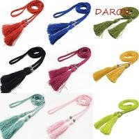 ราคา DARON โซ่เอวผู้หญิงบางทอเชือกโบว์ Tassl เข็มขัดคาดเอว (46210906784)