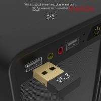 ราคา อะแดปเตอร์ไร้สาย DARON USB เครื่องส่งสัญญาณบลูทูธ Bluetooth 5 3 USB Bluetooth 5 3 อะแดปเตอร์ อะแดปเตอร์รับสัญญาณเสียงขนาดเล็ก Bluetooth 5 3 USB Dongle (45808375329)