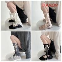 ราคา DARON Lace Up ขาอุ่น Y2K Bow Tie ถักเลกกิ้ง ยืดหยุ่นหวานบัลเล่ต์กระชับร้านขายชุดชั้นในถุงน่องผู้หญิงฤดูใบไม้ร่วง (55108351093)
