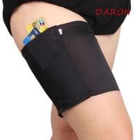 ราคา DARON กระเป๋าต้นขา Bands ยืดสูงลื่นที่มองไม่เห็นต้นขาสายรัด ต้นขาเข็มขัดซิลิคอนเทปขาแขน Anti Chafing ขาโทรศัพท์ Poket Lady Garter (53158371713)