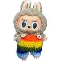 ราคา พร้อมส่งชุด labubu สีรุ้ง งานสั่งถักไหมพรม (26552164398)